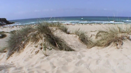 Beachbitches: Blonde nympho fucks on beach