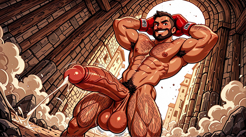 Erotic Man: Kåta boxare som visar atletiska kroppar och monsterkukar