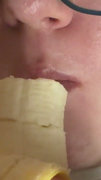 Sensually Eating a Banana