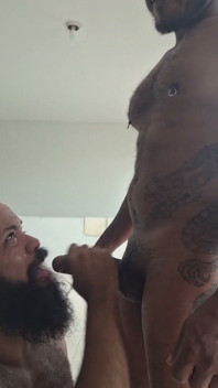 Sucking the Big and Thick Cock of the Black Man.