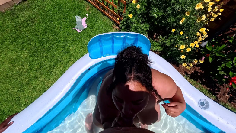 domslutfucker: Pool Interracial Blowjob and Fucking Orgy, Ffffm