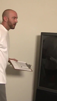 Avril Hall seduces electrician with huge cock and fits it in her horny pussy