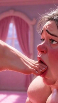 Ugly Fat SSBBW Humiliated Licking Beautiful Woman's Feet