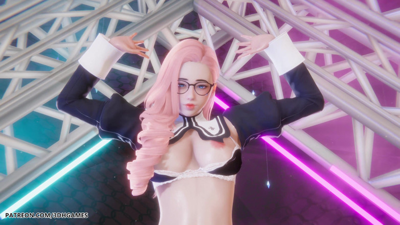 3D-Hentai Games: Love it - เซราฟินเปลื้องผ้าเซ็กซี่