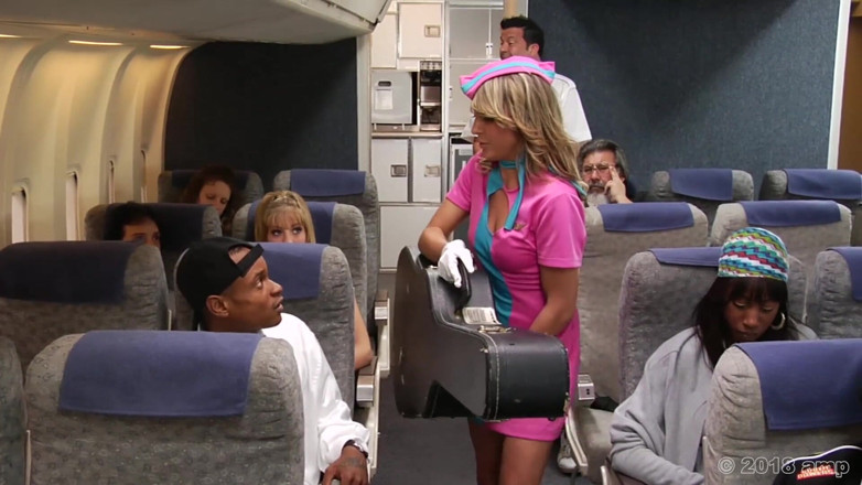 Adventures In Pornland: Not Airplane - Flight Attendants - S7 - Shyla Stylez, Randy Spears