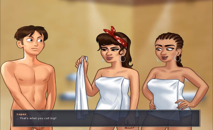 Hentai World: Summertime Saga สาวเลสเบี้ยนร้อนๆ อาบน้ำด้วยกันในมหาลัย