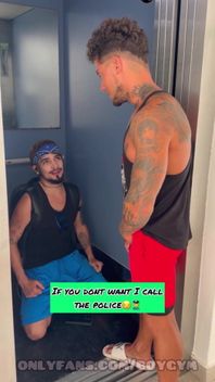 I Discover This Latin Boy in the Elevatormy Big Cock Fucks Him