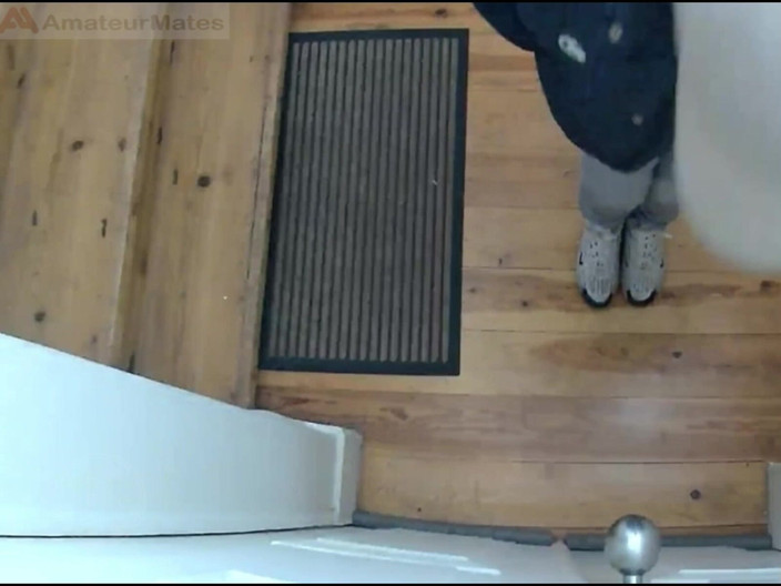 AmateurBoysPissing: Desperate Boy Left Outside by His Flatmate Wets Himself and...