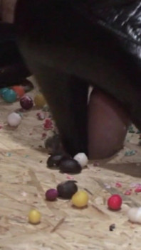 Marche sur des bonbons