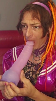 Jasmine Dlight Deepthroats Her Own Cock