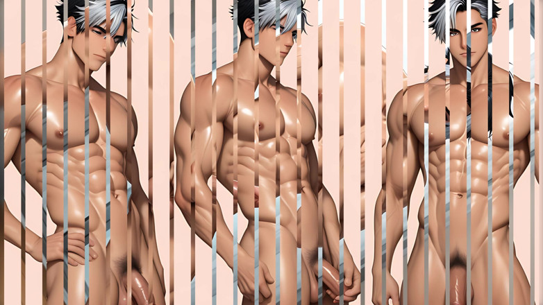 LustMen: Pretty Soft Alt Boy Jerking with Thick Zucchini Twist Standing