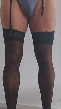 CD Displays New Bra and Panties Striptease