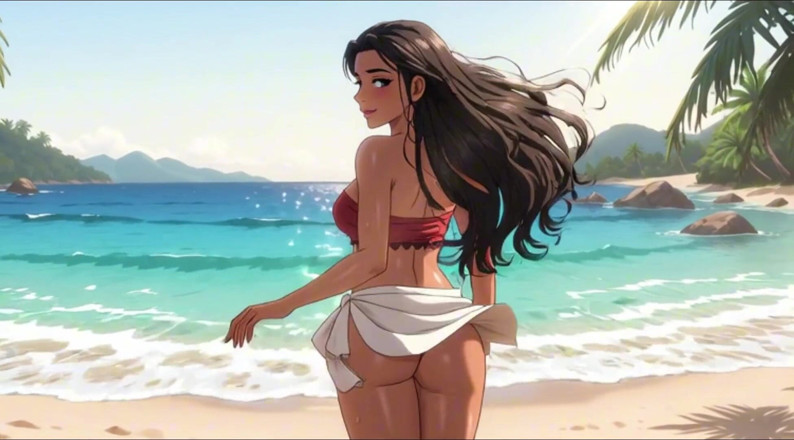 My night collection: Moana với bộ ngực đồ sộ và cặp mông khổng lồ...