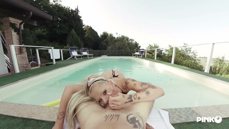 Pinko Club: POV w basenie dla Niny Fiore!