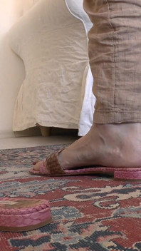 Arousing, Mature Feet in Flat Mules Make You Weak, Lady Victoria Valente