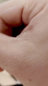 Jerking White Cock up Close