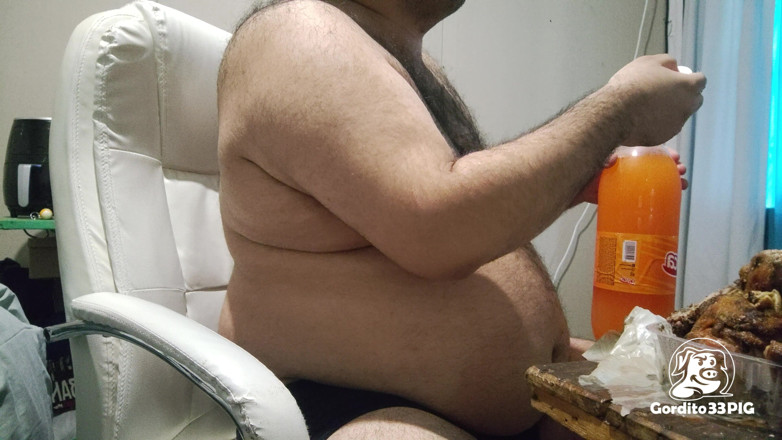 Gordito33PIG: Greedy Fat Pig Won't Stop Eating and Masturbating