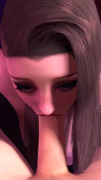 Blowjob awek Cyberpunk seksi dalam sudut pandangan pertama