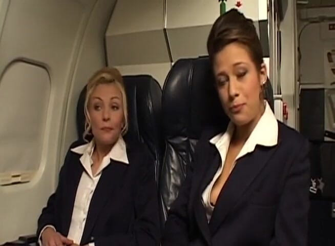 Public Lust: Naughty girl gets fucked in the plane