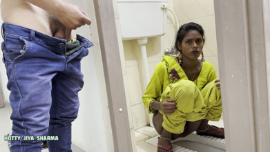 Desi Club House: After Pissing in Toilet Desi Bhabhi Fucking Hard ...