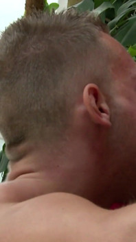 Shay Cruz fucks Theo Reid, sexy gay boy outdoor