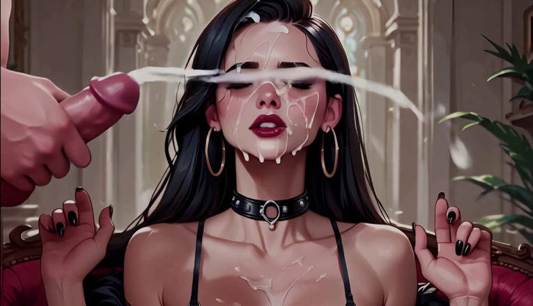 Horny van stevie: Wiktoriańska Laska Goth ssie i pieprzy w Mansion Ai