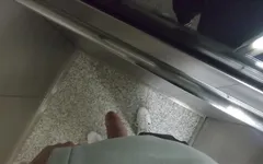 Twink Amateur Guy Show off Cock Walking by the Street on City Center