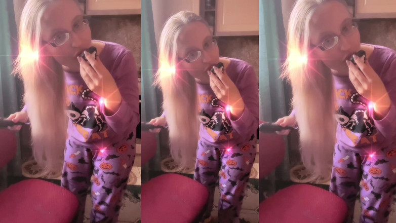 FinDom Goaldigger: Asmr lång blond hårborstning