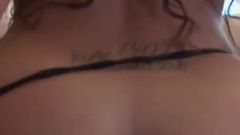 Cassidy mulatto girl gives head to a white cock