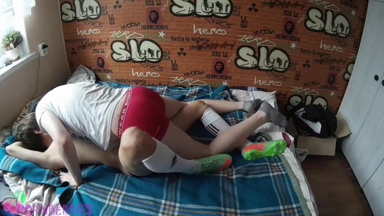 Ethan Alex: Futând un cur de șosete de fotbal twink