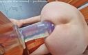 Giantasshole: Mon nouveau gode monstrueux transparent dans mon trou du cul - 8...