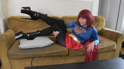 Deanna deadly: Evil supergirl melted after trying to seduce you pantyhose pov...
