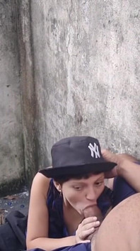 I Put the Lesbian on to Pay for a Blowjob on the Stairs.