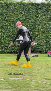 Expectation Walking on Majestic Silicone Paws. Reality Me Trying Not to Faceplant in the Grass While Filming