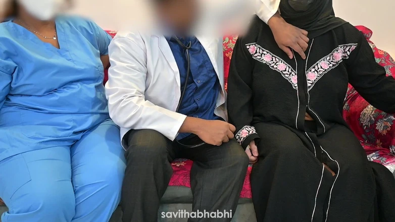savithabhabhi: Doctor Satisfying His Dick with Nurse and Muslim Patient Lady