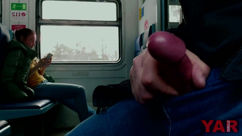 YARzabello: Blowjob sucking dick to a stranger on a train