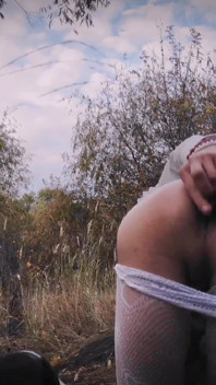 Teen Sissy Slut Secludes Herself in Nature and Fucks Her Bimbo Ass with a Huge Dilduck