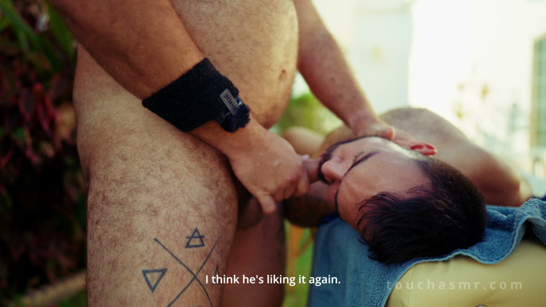Charlie Ferreira: Outdoor Massage Lesson with Two Big Bears Turns Into a...