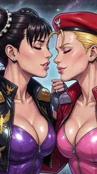 Cammy dan chun li lagi asik ciuman sama ai