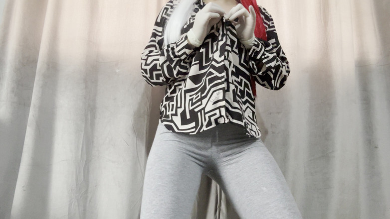 AmayaMori: मेडिकल दस्ताने हस्तमैथुन लेगिंग गीली चूत का खेल