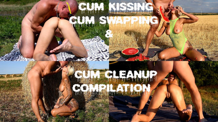 evil-bunny: Best Cum Kissing & Cum Swapping Compilation, Cum Cleanup by Amateur...