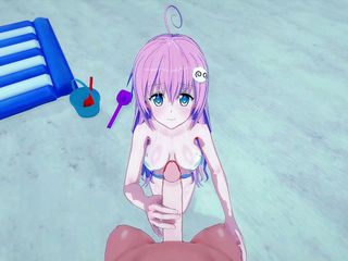Hentai Smash: POV fucking Lala on the beach and cumming inside her....