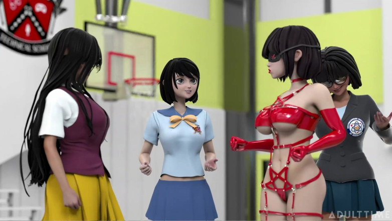 Hentai Sex School: Hentai sex college 2. semester teil 3 - heiße hentai-mädchen pushen ihre muschis...