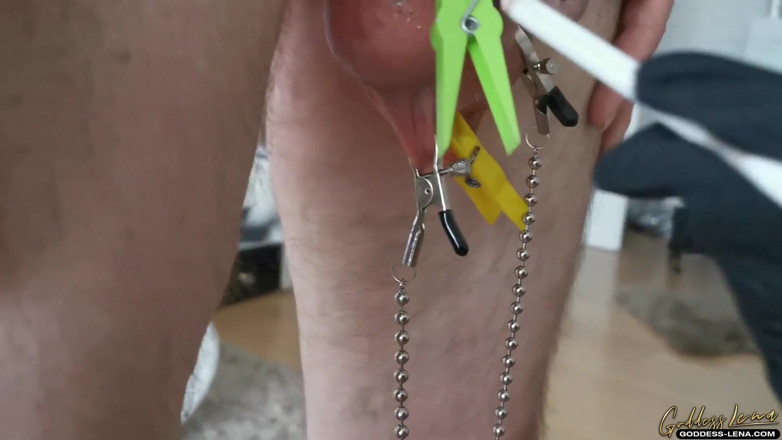 Goddess Lena: Sadistic penis torment
