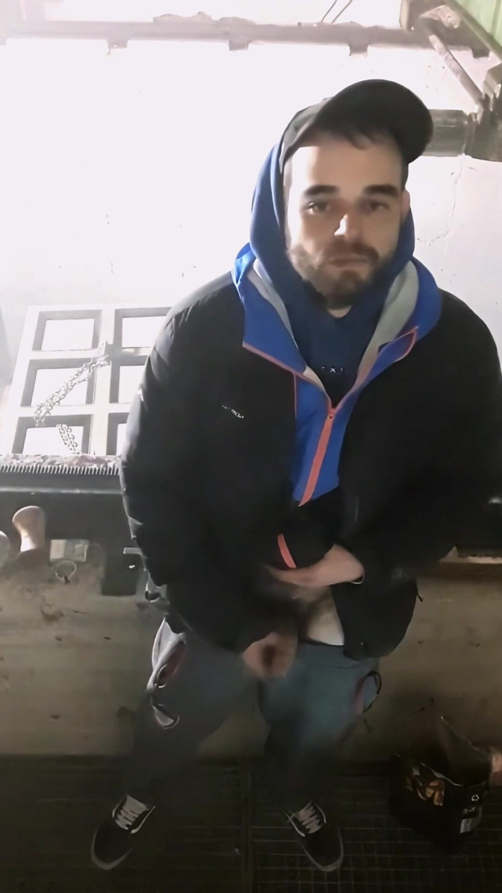 jerkofflover: Cumshot in My Private Place Where I Go to Masturbate