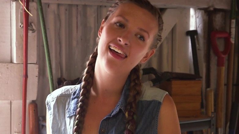 Girls Out West: Hårig lesbisk blond och söt liten titted tonåring knullar i...