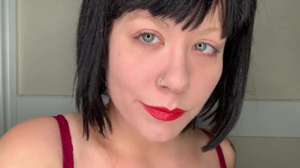 Deanna deadly: Taking advantage of your red lips and tit fetish