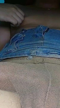 Aline Makes a Vagina in Her Pantyhose
