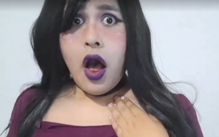 fermerino: Full Version Cute Goth Trans Girl Making Ahegao and Licking...