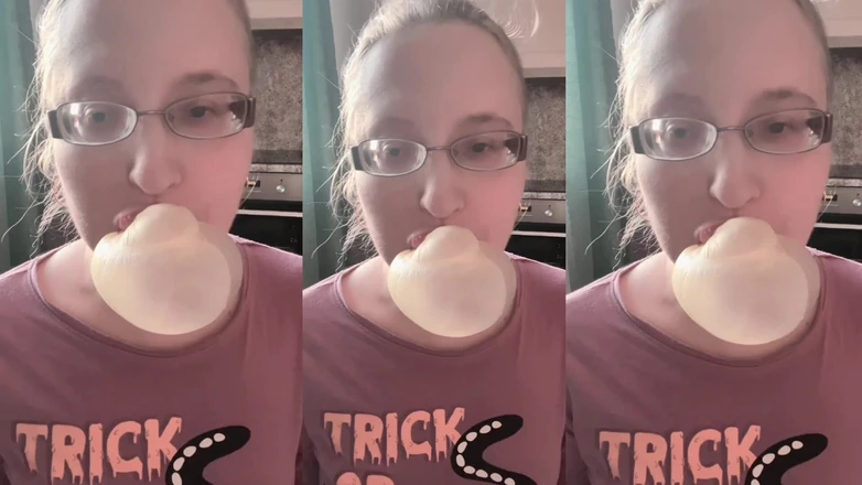 FinDom Goaldigger: Asmr obrovské bublinové gumové zvukové efekty, poslouchejte ve sluchátkách